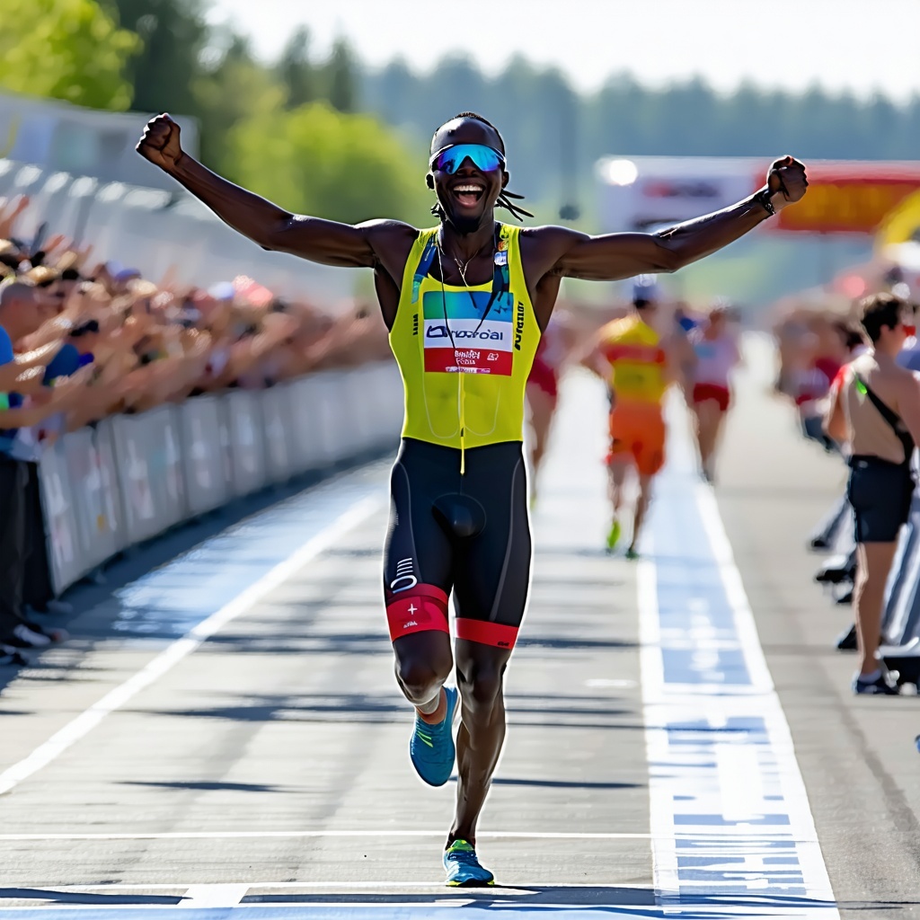 Picture of a person celebrating their race win-1